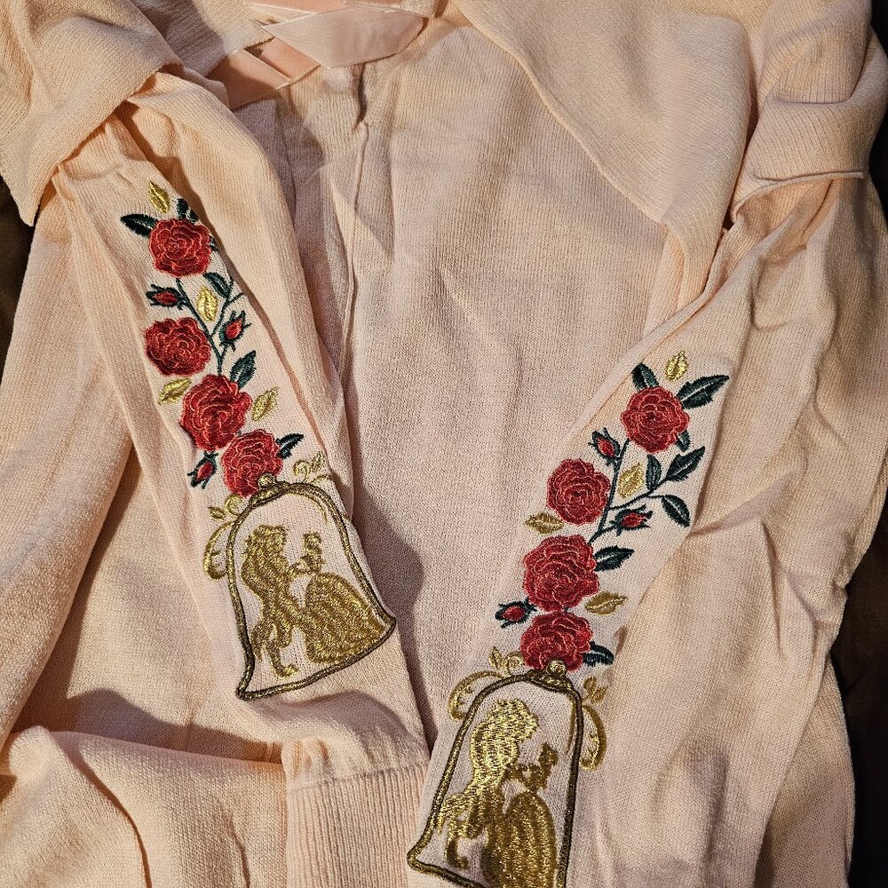 Beauty and The Beast lightweight sweater NWOT